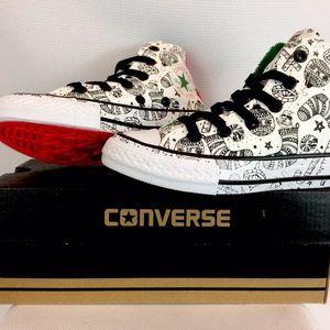 Converse CT Christmas sneakers junior sz 11 NIB